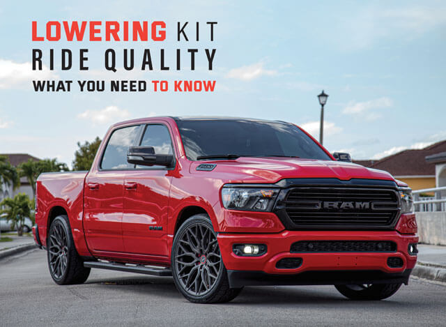 Lowering kit ride quality