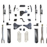 2023-2026 F-250/F-350 4WD DIESEL 4" LIFT KIT W/ 4-LINKS (VULCAN RESERVOIR SHOCKS)