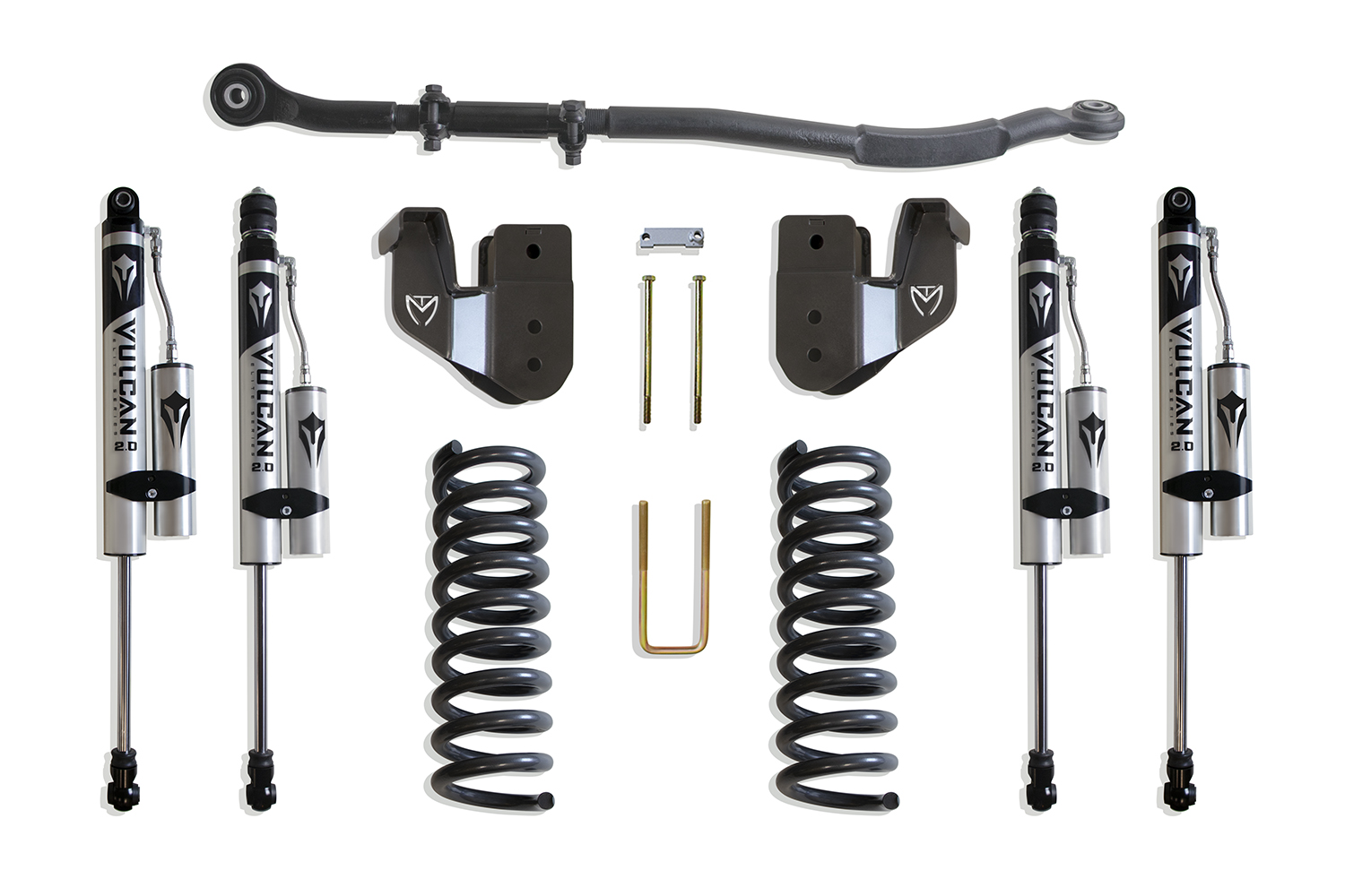 2013-2026 RAM 3500 4WD DIESEL 2.5" LIFT KIT (VULCAN RESERVOIR SHOCKS)