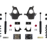 2014-2018 SILVERADO/SIERRA 1500 2WD/4WD 3"/5" LOWERING KIT (SPINDLES/COILS, SINGLE CAB, CAST STEEL ARMS)