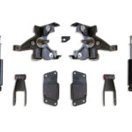 1988-1998 SILVERADO/SIERRA 1500 2WD 2"/4" LOWERING KIT (SPINDLES, HD ROTORS)