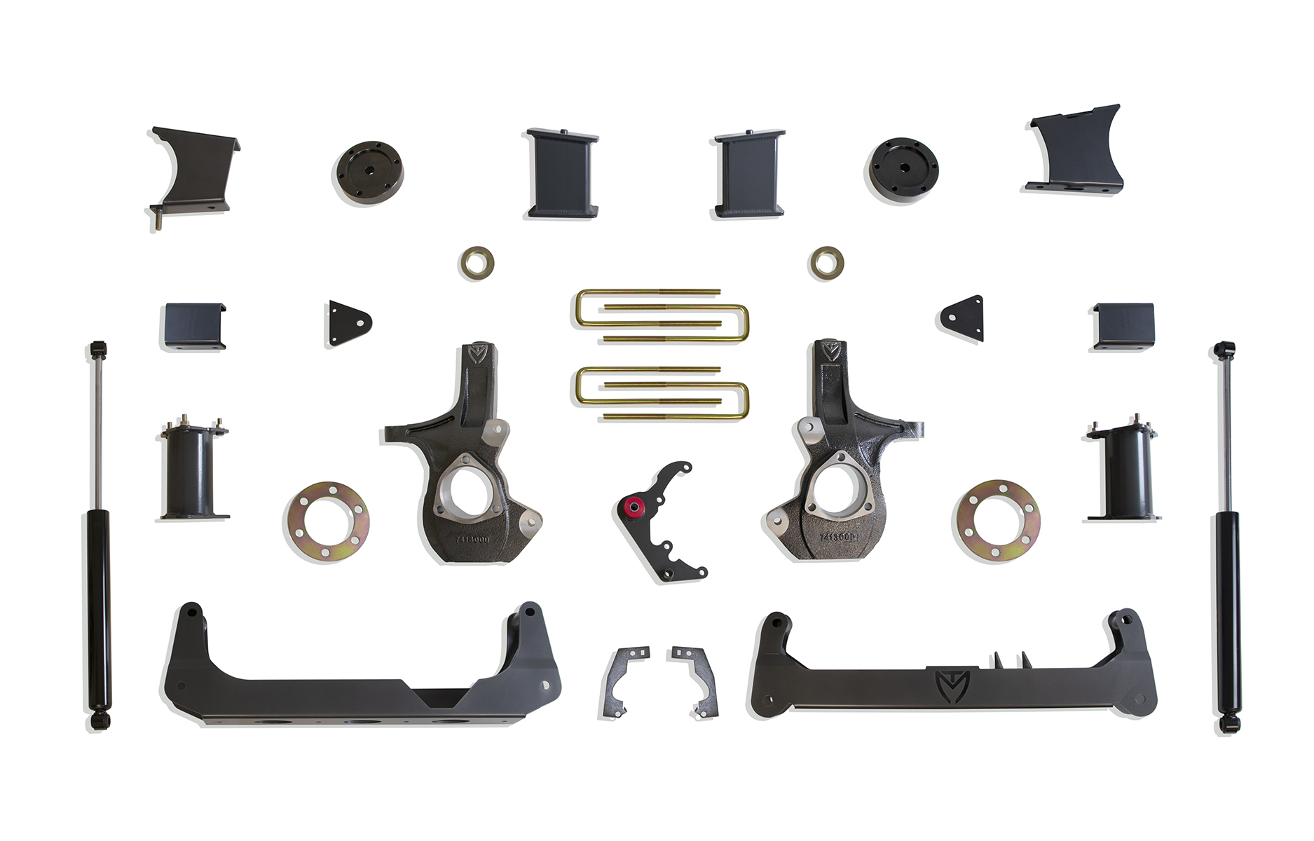 2014-2016 SILVERADO/SIERRA 1500 2WD/4WD 7" CROSSMEMBER LIFT KIT (CAST STEEL ARMS)