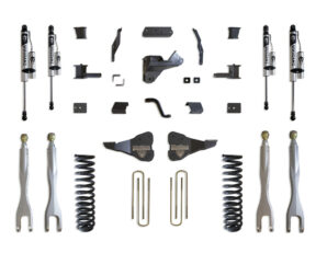 2017-2022 F-250/F-350 4WD DIESEL 4" LIFT KIT W/ 4-LINKS (VULCAN RESERVOIR SHOCKS)