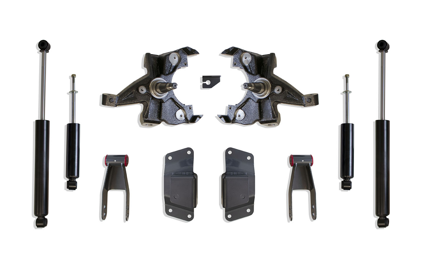 1988-1998 SILVERADO/SIERRA 1500 2WD 2"/4" LOWERING KIT (SPINDLES, HD ROTORS)