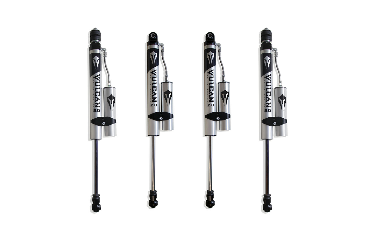 2007-2018 JEEP JK WRANGLER F&R VULCAN SERIES RESERVOIR SHOCKS - 2.5"-3" LIFT HEIGHT