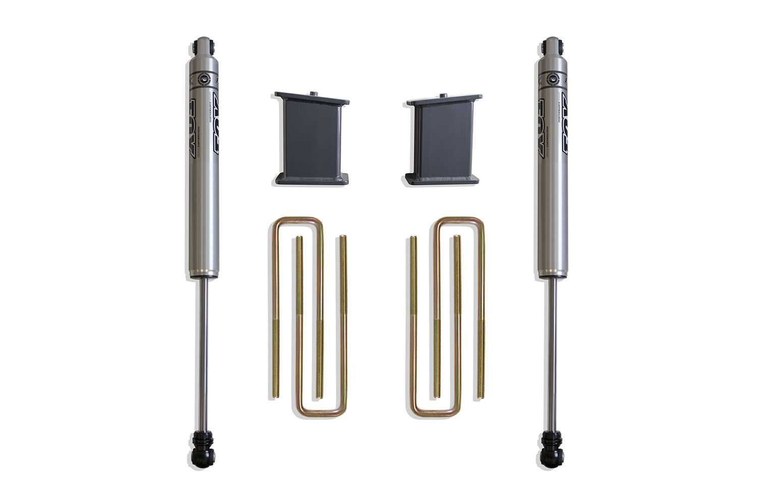 2007-2016 SILVERADO/SIERRA 1500 2WD 5" REAR LIFT BOX KIT W/ FOX SHOCKS