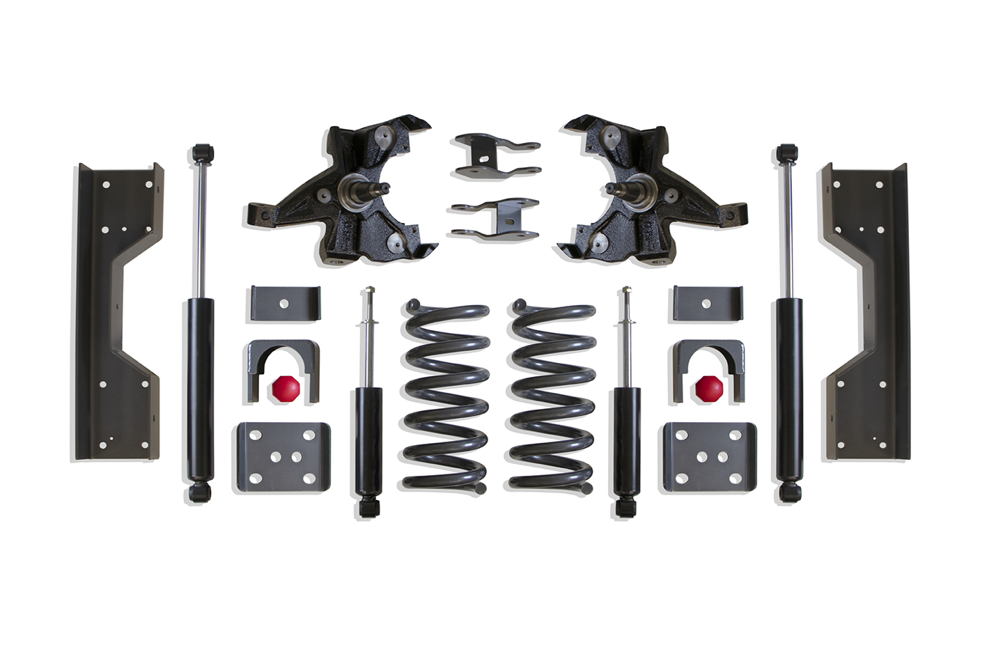 1988-1998 SILVERADO/SIERRA 1500 2WD 4"/6" LOWERING KIT (V6, HD ROTORS)