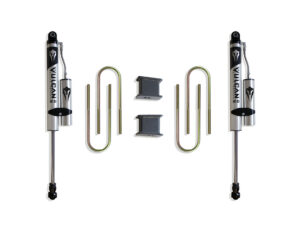 2002-2008 RAM 1500 (5-LUG) 2WD 4" REAR LIFT BOX KIT W/ VULCAN RESERVOIR SHOCKS