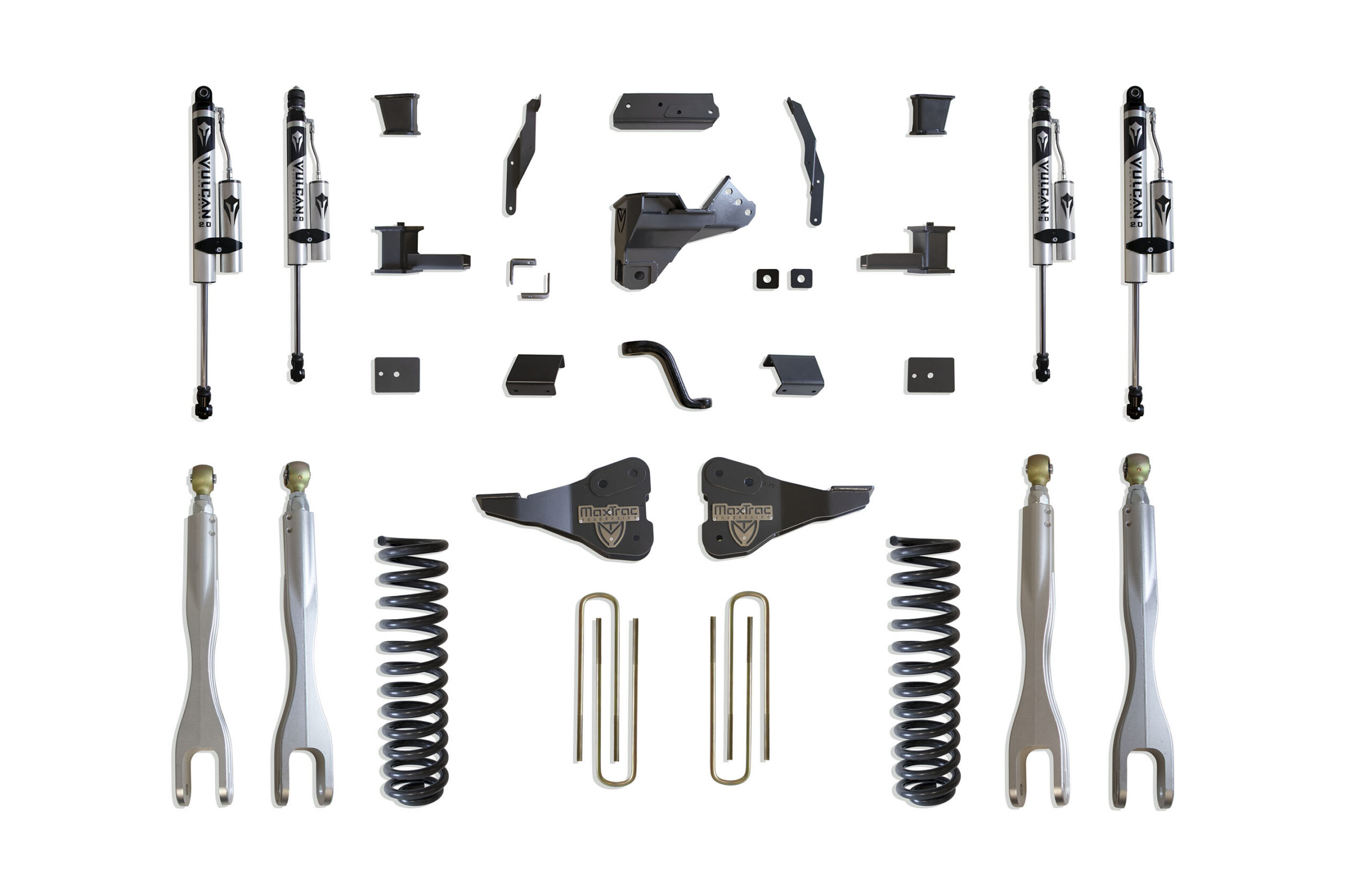 2017-2022 F-250/F-350 4WD DIESEL 4" LIFT KIT W/ 4-LINKS (VULCAN RESERVOIR SHOCKS)