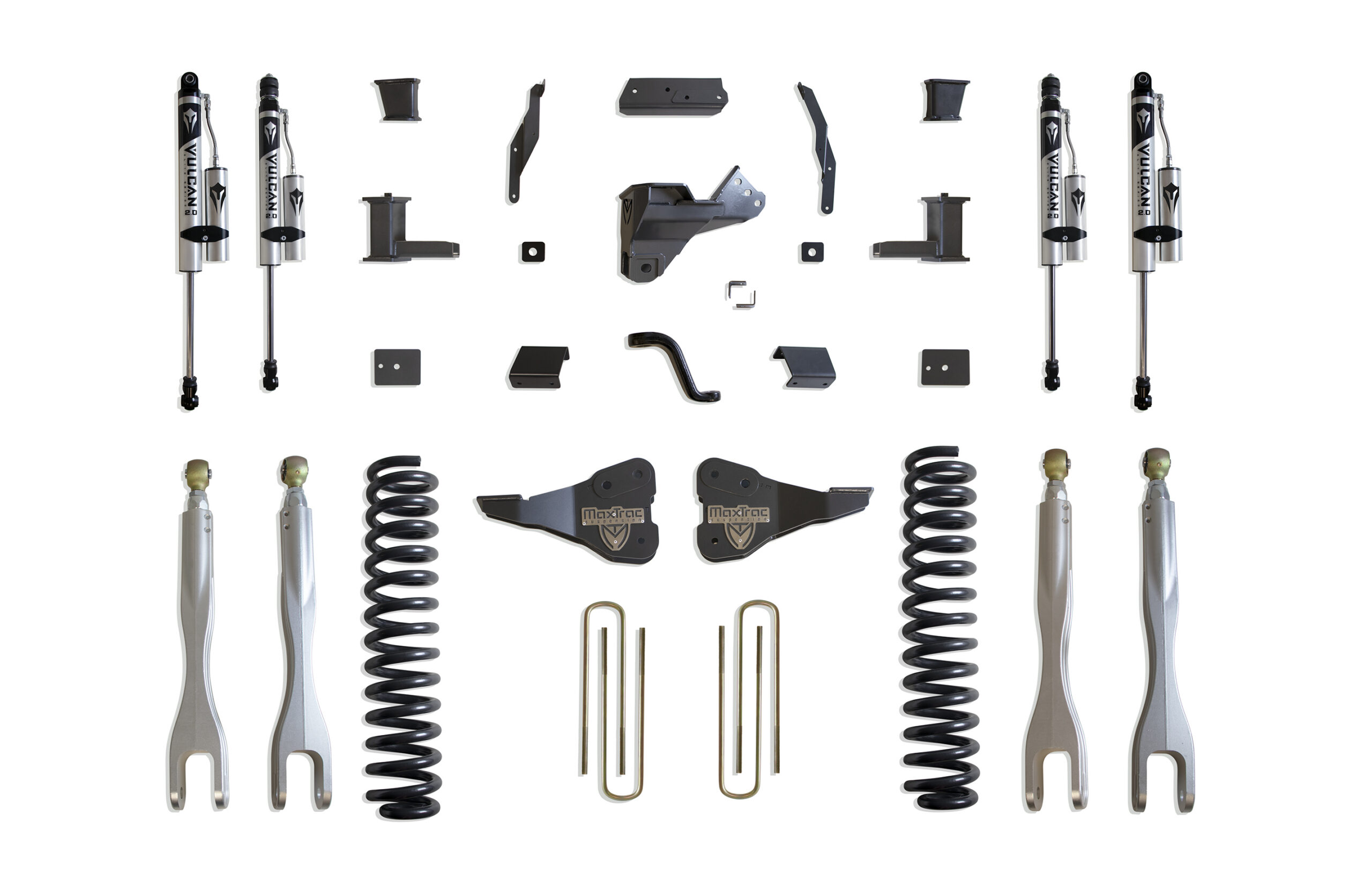 2017-2022 F-250/F-350 4WD DIESEL 8" LIFT KIT W/ 4-LINKS (VULCAN RESERVOIR SHOCKS)
