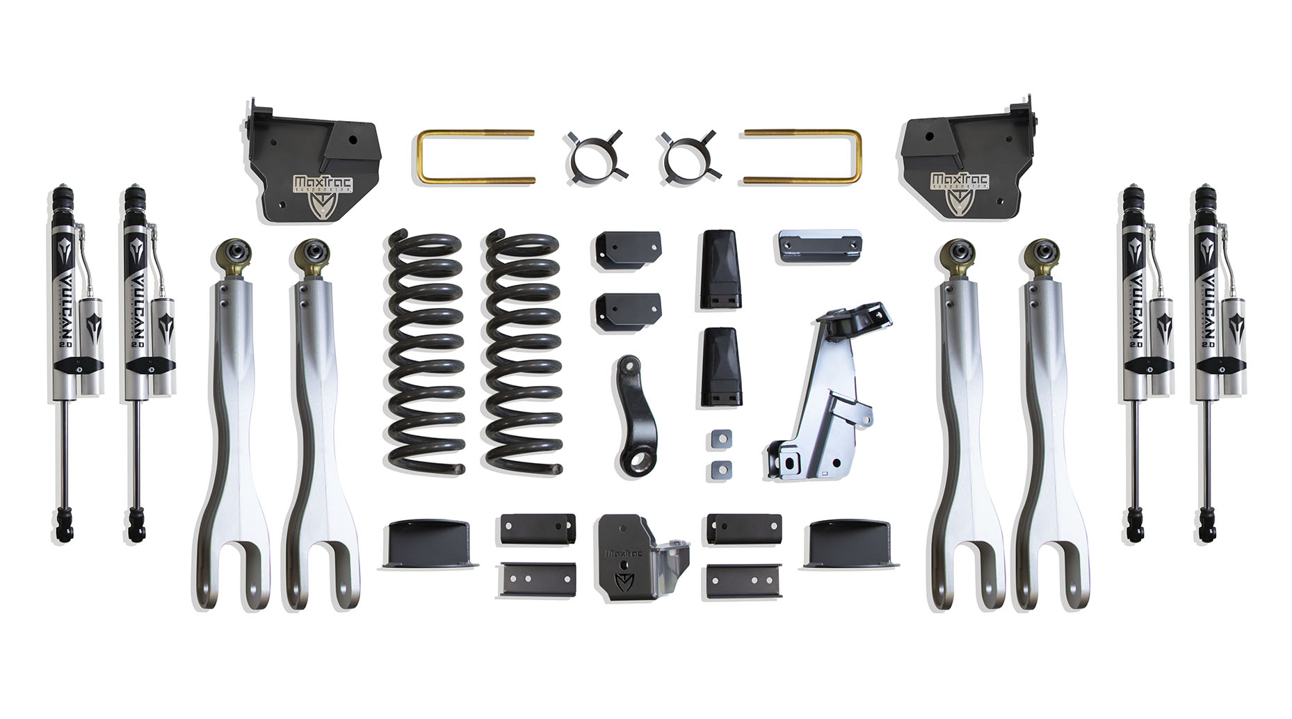 2014-2018 RAM 2500 4WD DIESEL 6" LIFT KIT W/ 4-LINKS (VULCAN RESERVOIR SHOCKS) (FACTORY REAR AIR RIDE)