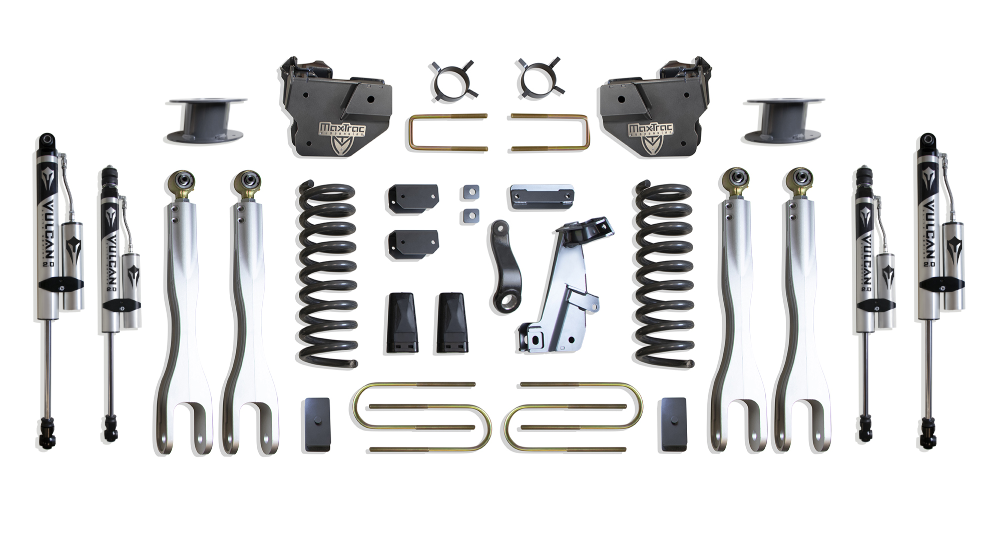 2013-2018 RAM 3500 4WD DIESEL 6" LIFT KIT W/ 4-LINKS (VULCAN RESERVOIR SHOCKS) (FACTORY REAR AIR RIDE)