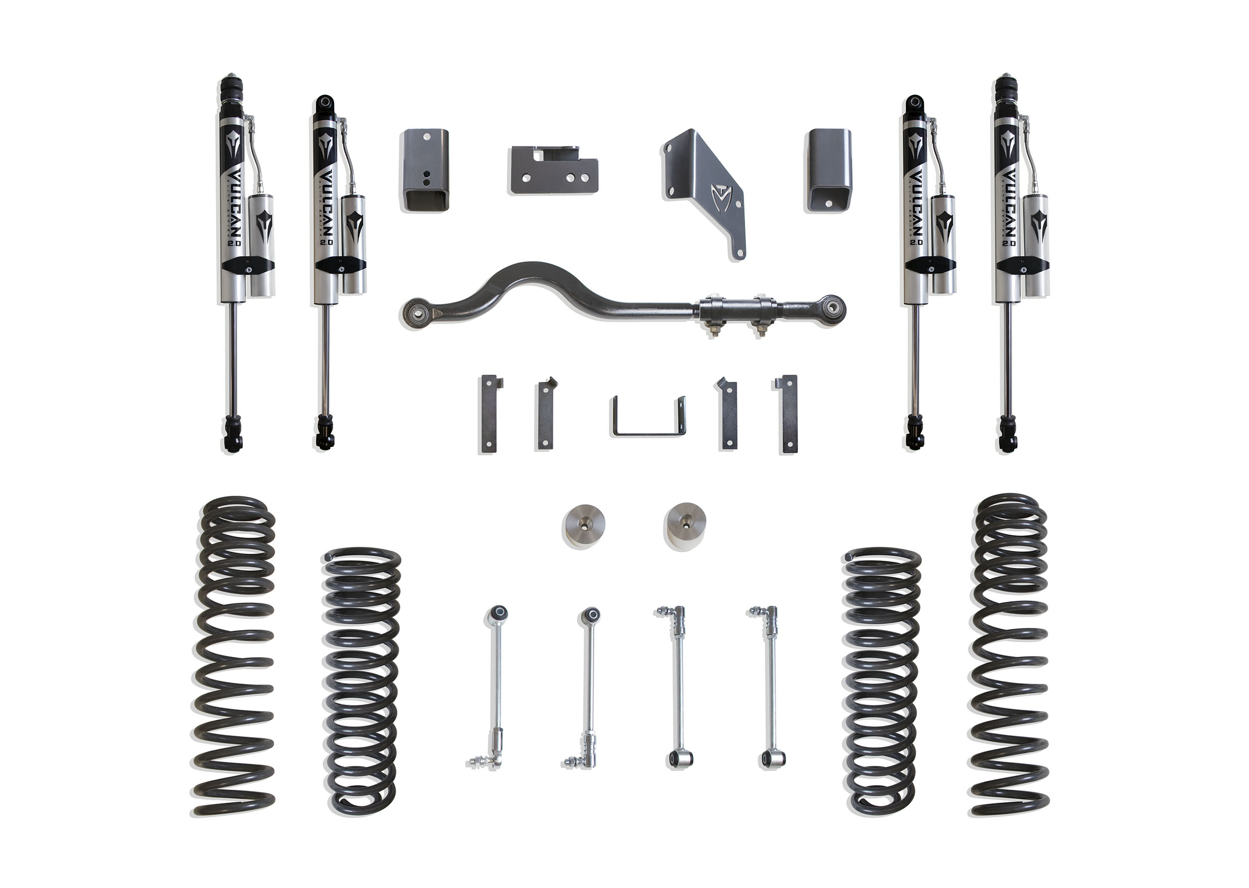 2007-2018 JEEP JK WRANGLER 4.5" LIFT KIT W/ VULCAN RESERVOIR SHOCKS