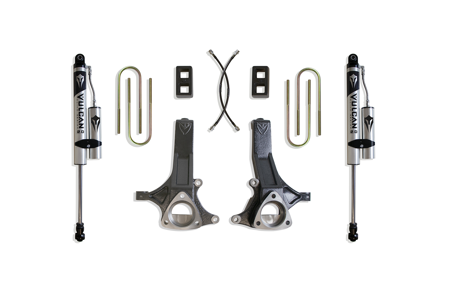 2002-2008 RAM 1500 (5-LUG) 2WD 4.5" LIFT KIT (VULCAN RESERVOIR SHOCKS)
