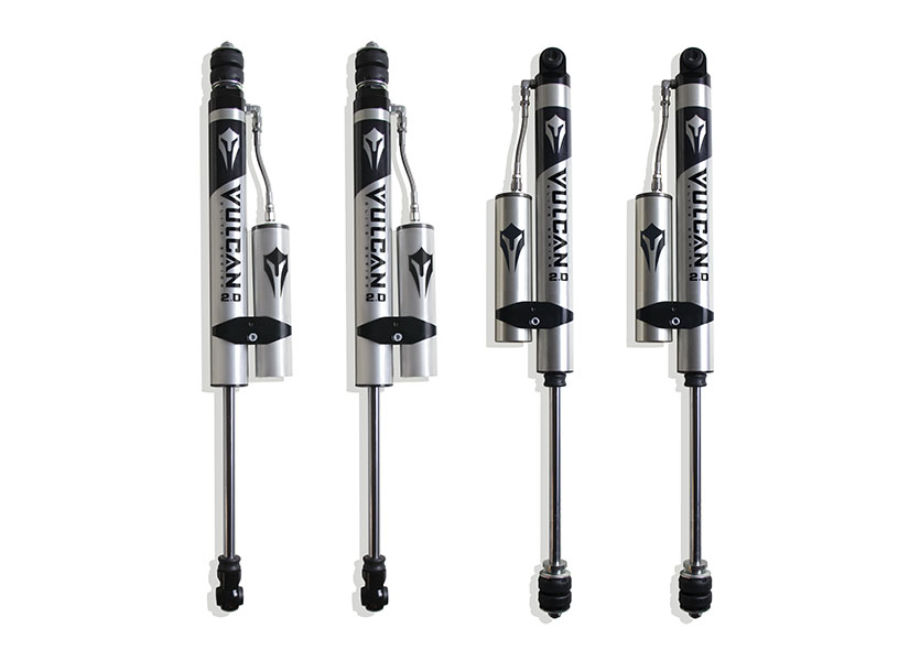 2014-2026 RAM 2500 4WD F&R VULCAN SERIES RESERVOIR SHOCKS - 2.5" LIFT HEIGHT