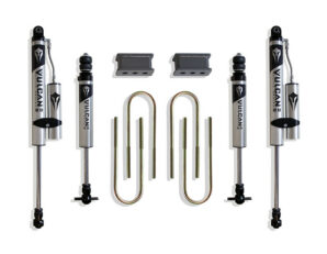 2003-2008 RAM 2500/3500 & 1500 MEGA CAB 2.5" REAR LIFT BOX KIT (4.125" X 13.5" U-BOLTS) (VULCAN IFP FRONT/ VULCAN RESERVOIR REAR SHOCKS)