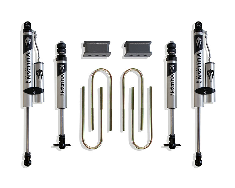 2003-2008 RAM 3500 2WD 2.5" REAR LIFT BOX KIT (4.125" X 16.5"" U-BOLTS) (DUALLY MODELS) (VULCAN IFP FRONT/ VULCAN RESERVOIR REAR SHOCKS)
