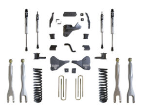 2023-2026 F-250/F-350 4WD DIESEL 4" LIFT KIT W/ 4-LINKS (VULCAN IFP SHOCKS)