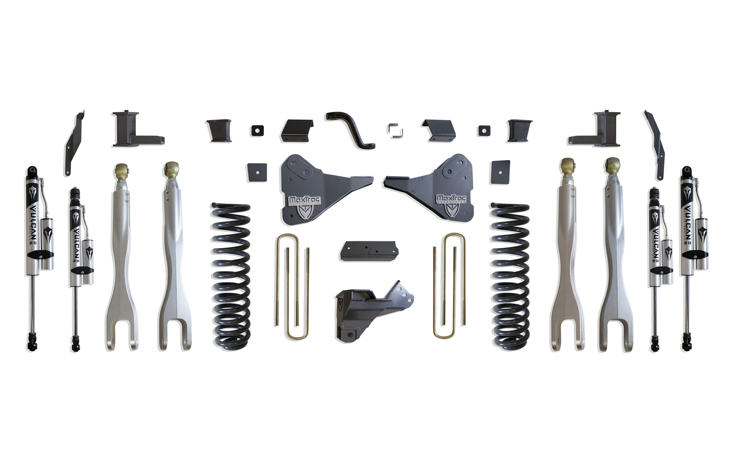 2023-2026 F-250/F-350 4WD DIESEL 6" LIFT KIT W/ 4-LINKS (VULCAN RESERVOIR SHOCKS)