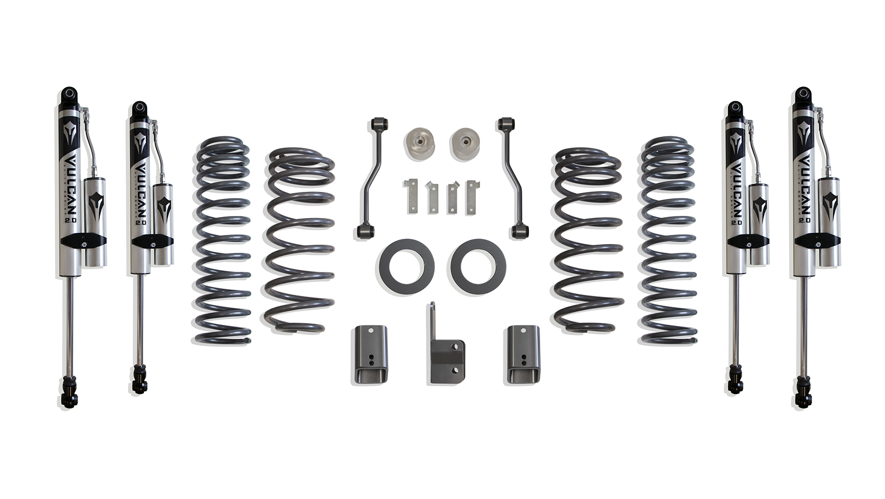 2021-2026 JEEP JL WRANGLER 4XE (HYBRID) 4" LIFT KIT W/ VULCAN RESERVOIR SHOCKS