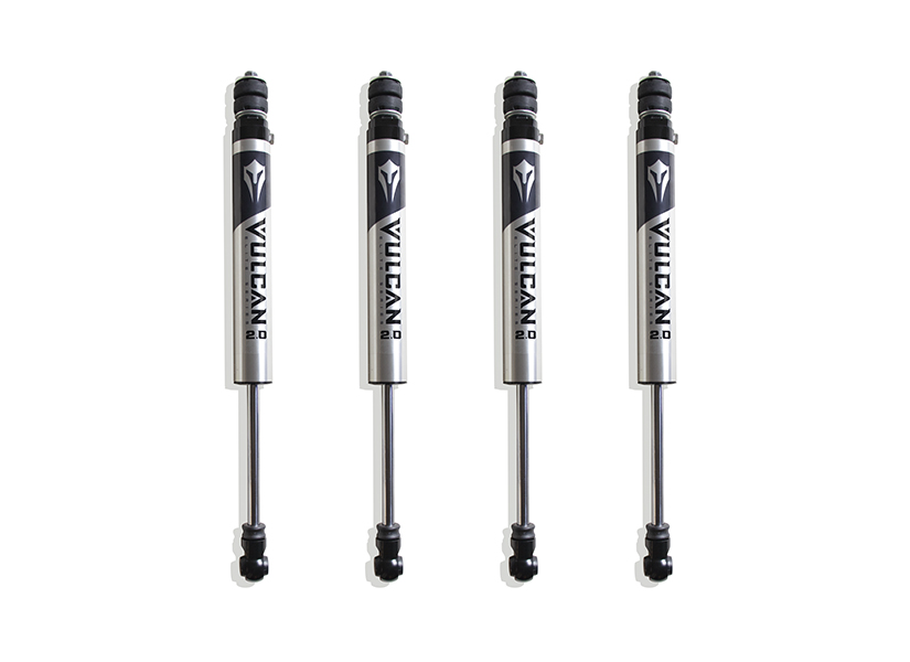 2014-2026 RAM 2500 4WD F&R VULCAN SERIES IFP SHOCKS - 4" LIFT HEIGHT (FACTORY REAR AIR RIDE)