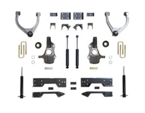 2019-2026 SILVERADO/SIERRA 1500 2WD/4WD 4"/6" LOWERING KIT W/ C-NOTCH (W/ CAMBER CORRECTION UCA'S)