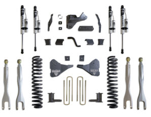 2023-2026 F-250/F-350 4WD DIESEL 8" LIFT KIT W/ 4-LINKS (VULCAN RESERVOIR SHOCKS)