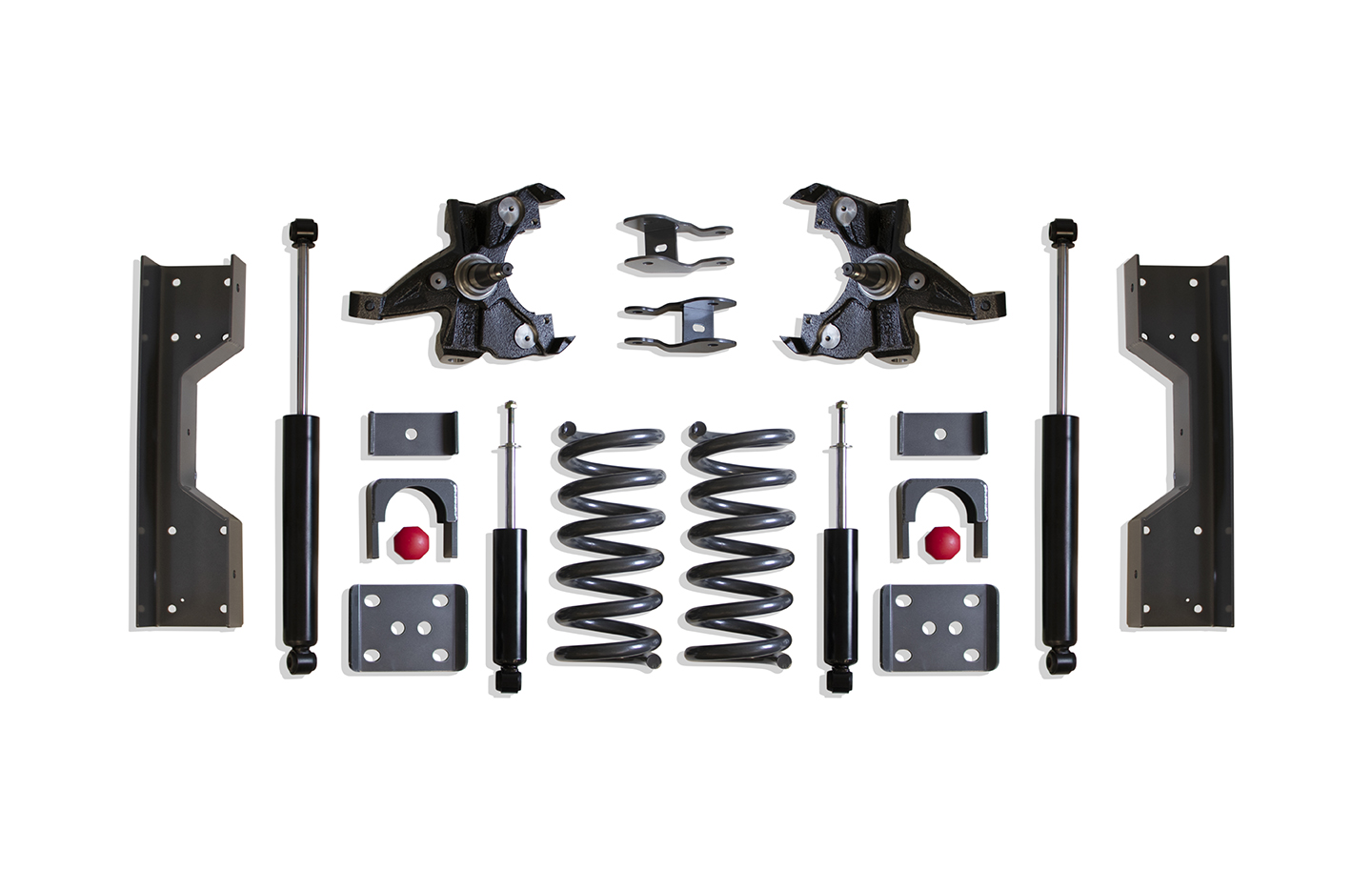 1988-1998 SILVERADO/SIERRA 1500 2WD 4"/6" LOWERING KIT (V8, LD ROTORS)