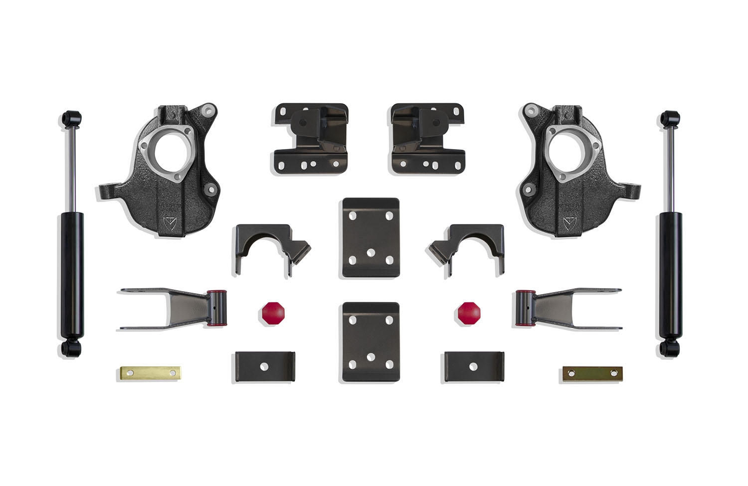 2016-2018 SILVERADO/SIERRA 1500 2WD/4WD 2"/4" LOWERING KIT (SPINDLES) (STAMPED/ALUM ARMS)