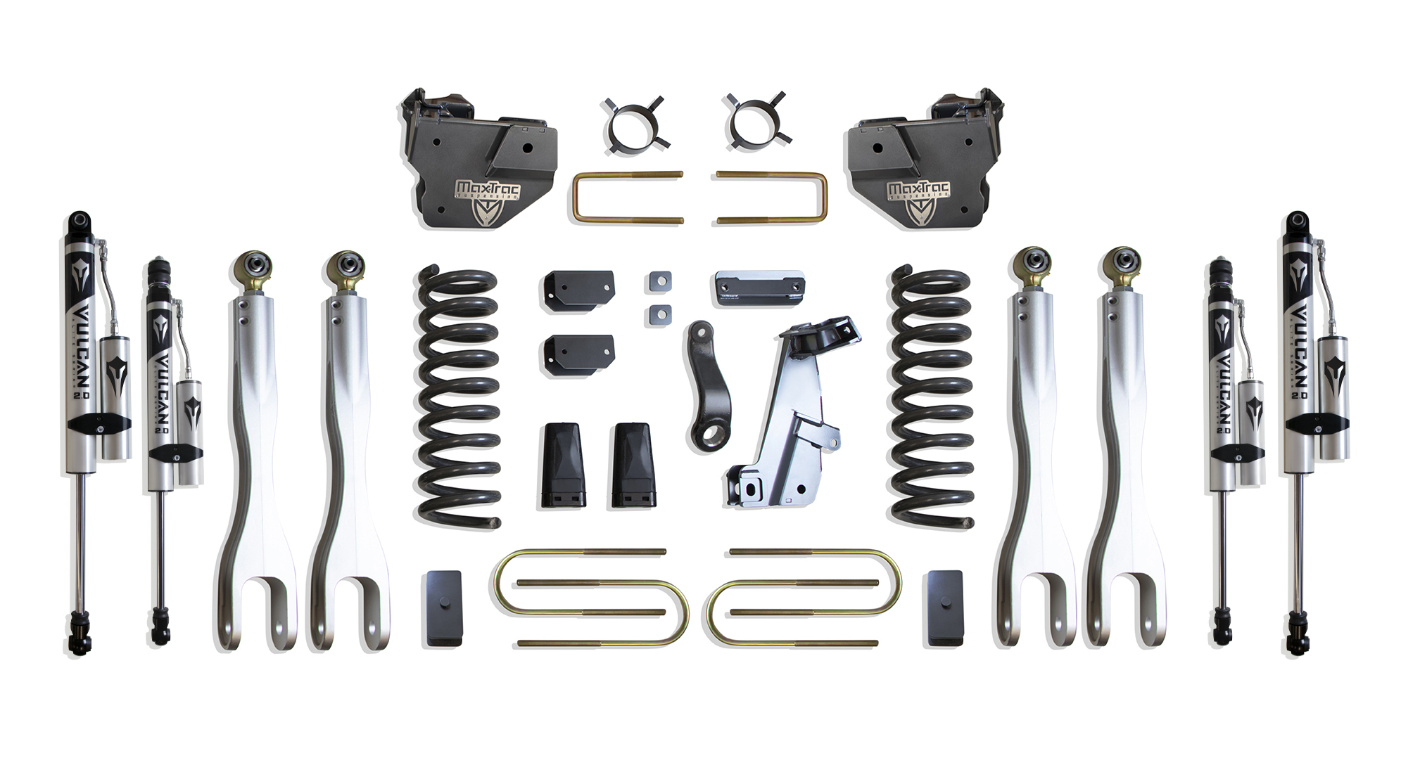2013-2018 RAM 3500 4WD DIESEL 6" LIFT KIT W/ 4-LINKS (VULCAN RESERVOIR SHOCKS)