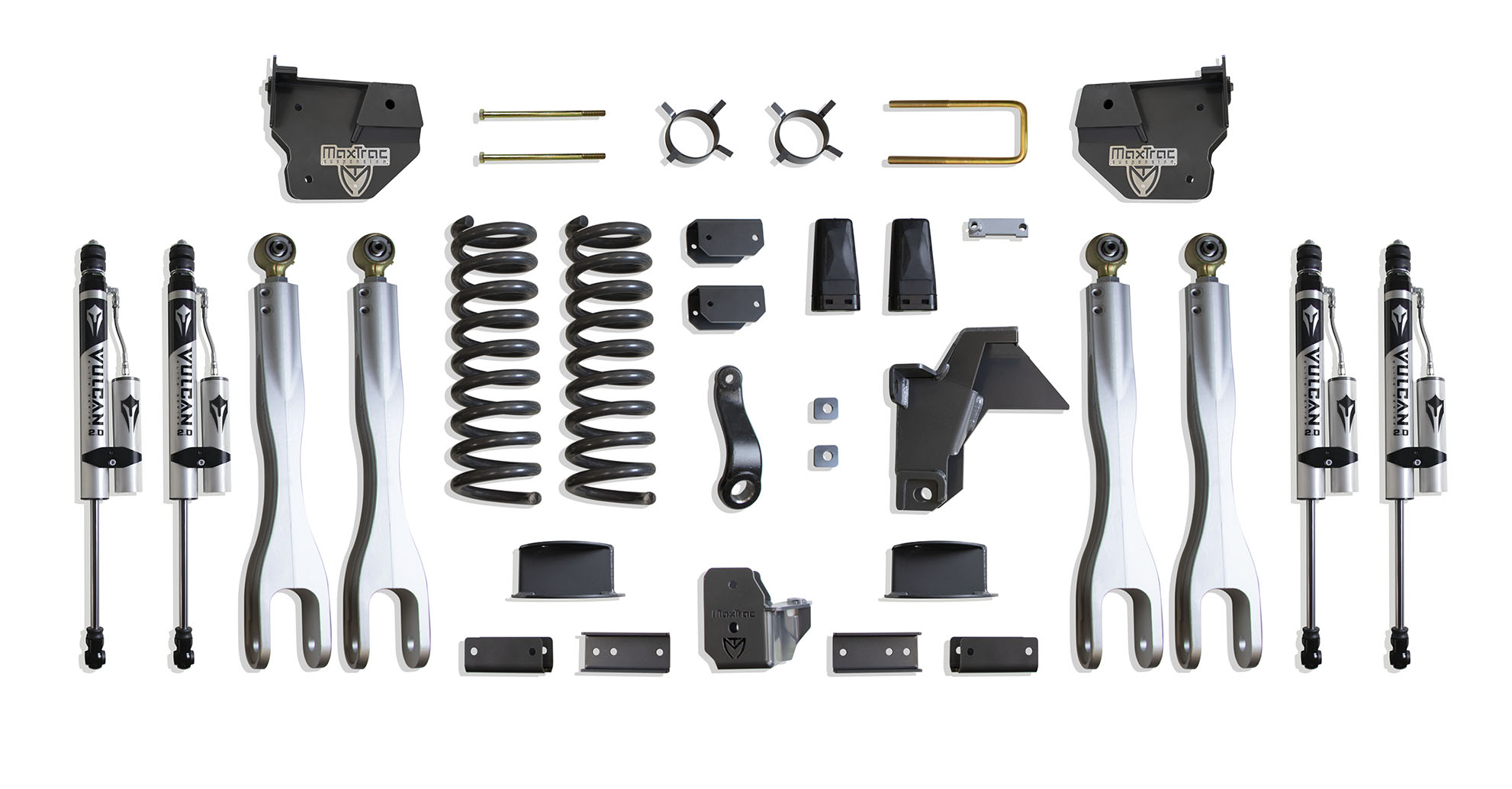 2019-2026 RAM 2500 4WD DIESEL 6" LIFT KIT W/ 4-LINKS (VULCAN RESERVOIR SHOCKS) (FACTORY REAR AIR RIDE)