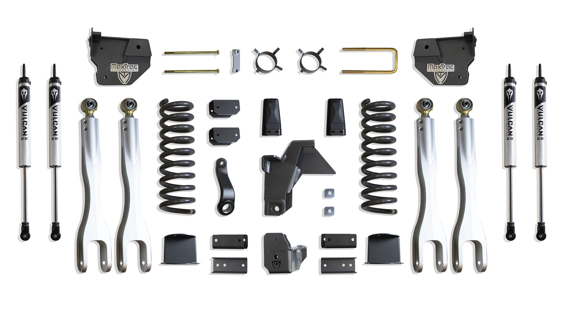 2019-2026 RAM 2500 4WD DIESEL 8" LIFT KIT W/ 4-LINKS (VULCAN SHOCKS) (FACTORY REAR AIR RIDE)
