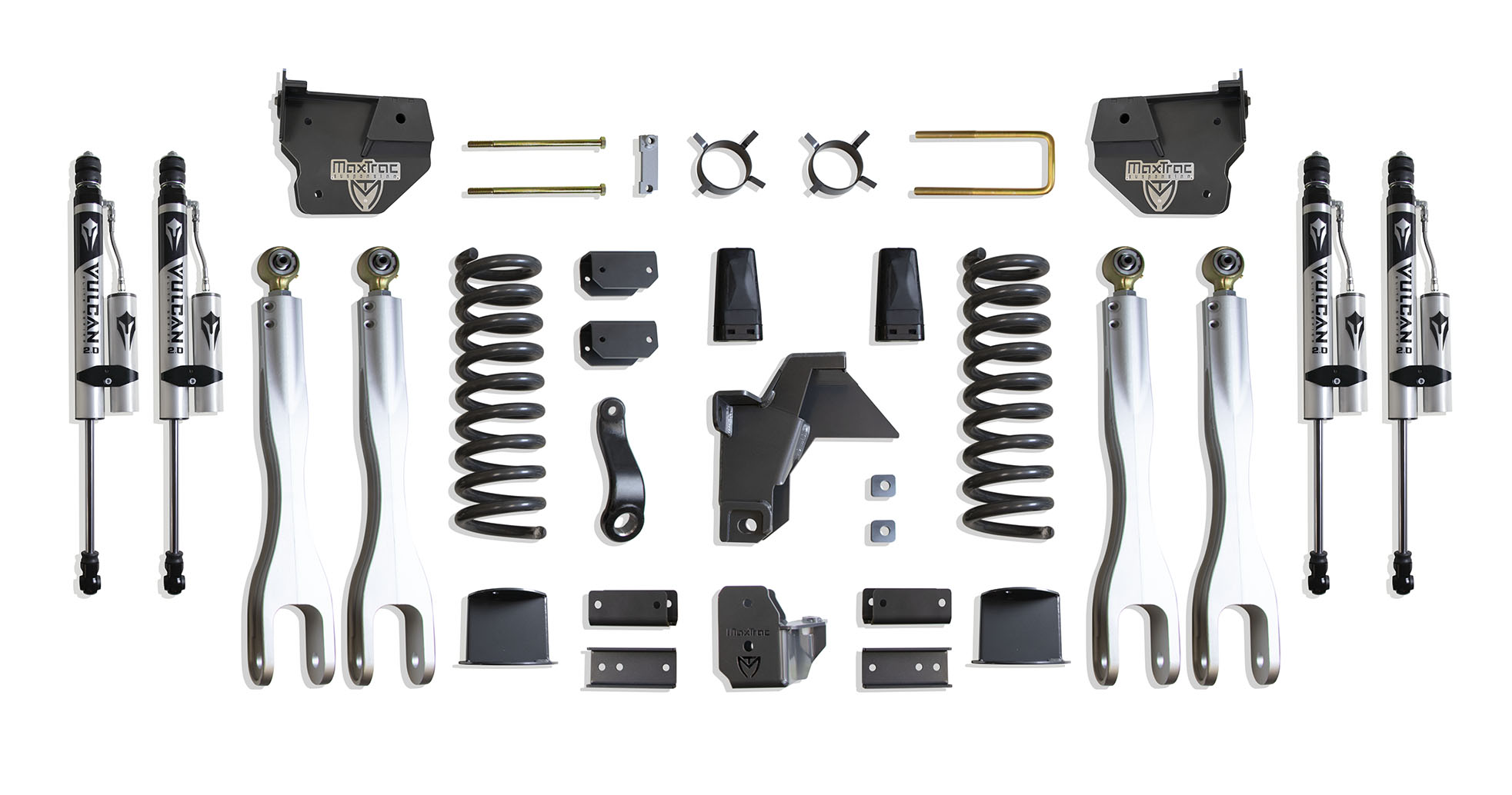 2019-2026 RAM 2500 4WD DIESEL 8" LIFT KIT W/ 4-LINKS (VULCAN RESERVOIR SHOCKS) (FACTORY REAR AIR RIDE)