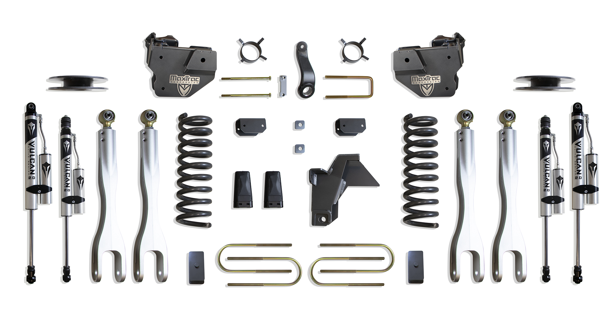 2019-2026 RAM 3500 4WD DIESEL 4" LIFT KIT W/ 4-LINKS (VULCAN RESERVOIR SHOCKS) (FACTORY REAR AIR RIDE)