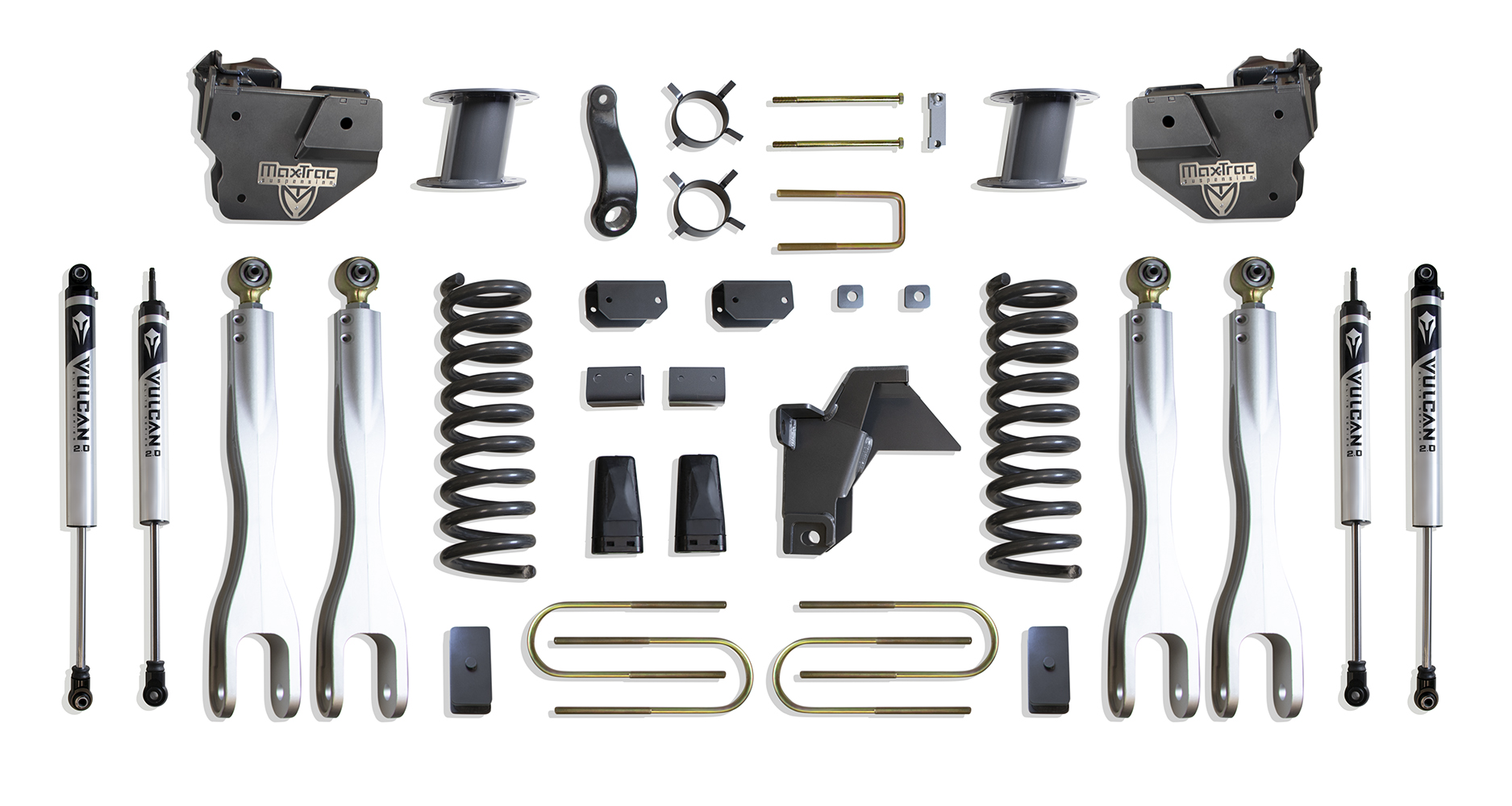 2019-2026 RAM 3500 4WD DIESEL 8" LIFT KIT W/ 4-LINKS (VULCAN SHOCKS) (FACTORY REAR AIR RIDE)