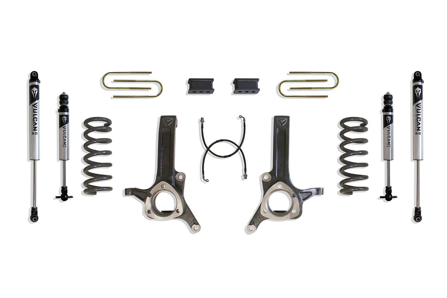2003-2008 RAM 2500 & 1500 MEGA CAB 2WD 6" LIFT KIT (3.625" X 10" U-BOLTS) (5.7L HEMI) (VULCAN IFP SHOCKS)