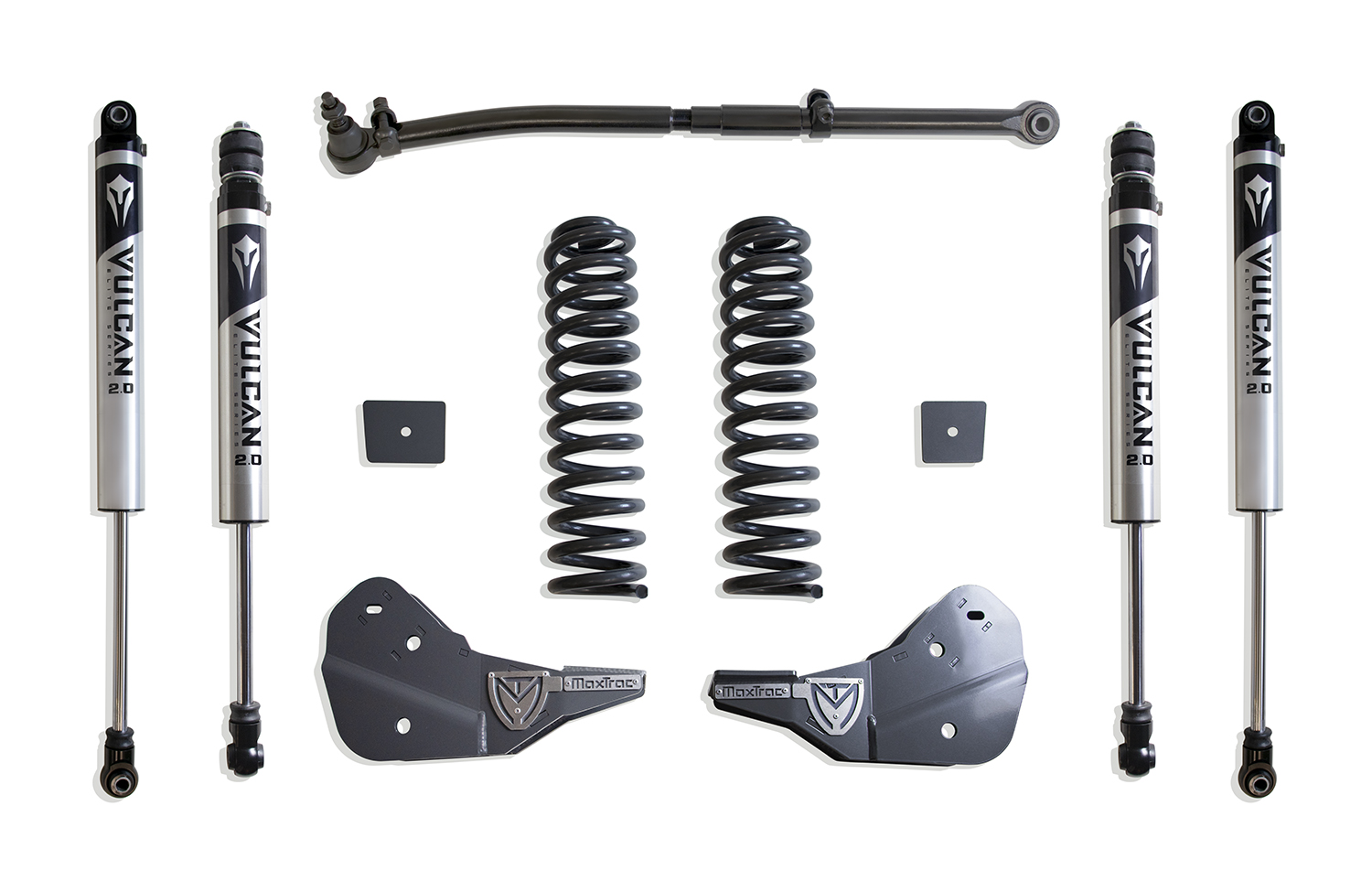 2023-2026 F-250/F-350 4WD DIESEL 2.5" COIL SPRING LEVELING KIT (VULCAN SHOCKS)