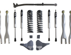 2023-2026 F-250/F-350 4WD DIESEL 2.5" COIL SPRING LEVELING KIT W/ 4-LINKS (VULCAN SHOCKS)