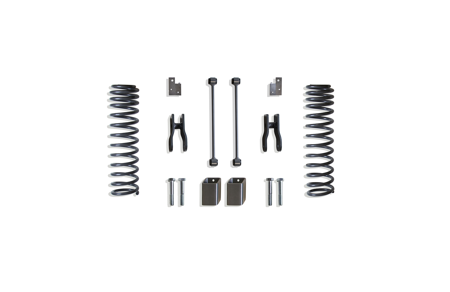 2020-2026 JEEP GLADIATOR REAR COILS, SWAY BAR LINKS, R. SHOCK EXT & MISC. BRACKETS - 4.5" LIFT HEIGHT (BOX 2 OF 2)