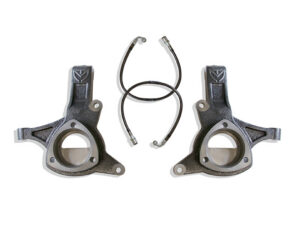 2007-2016 SILVERADO/SIERRA 1500 2WD | 2007-2014 GM SUV 2WD 4.5" LIFT SPINDLES W/ BRAKE LINES (CAST STEEL ARMS)
