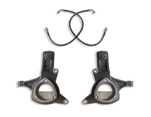 2016-2018 SILVERADO/SIERRA 1500 2WD | 2015-2020 GM SUV 2WD 5" LIFT SPINDLES W/ BRAKE LINES (STAMPED STEEL/ALUM. ARMS)