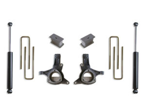 2007-2016 SILVERADO/SIERRA 1500 2WD 4.5" LIFT KIT (MAX TRAC SHOCKS) (CAST STEEL ARMS)