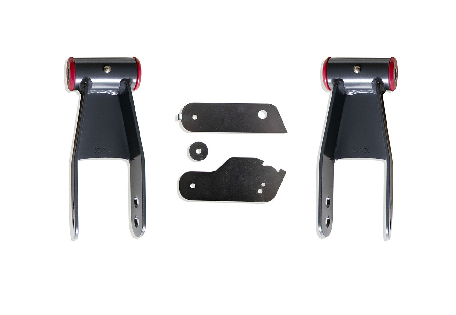 2019-2026 SILVERADO/SIERRA 1500 2WD/4WD 2" LOWERING SHACKLES & SENSOR BRACKETS (ADAPTIVE RIDE MODELS)