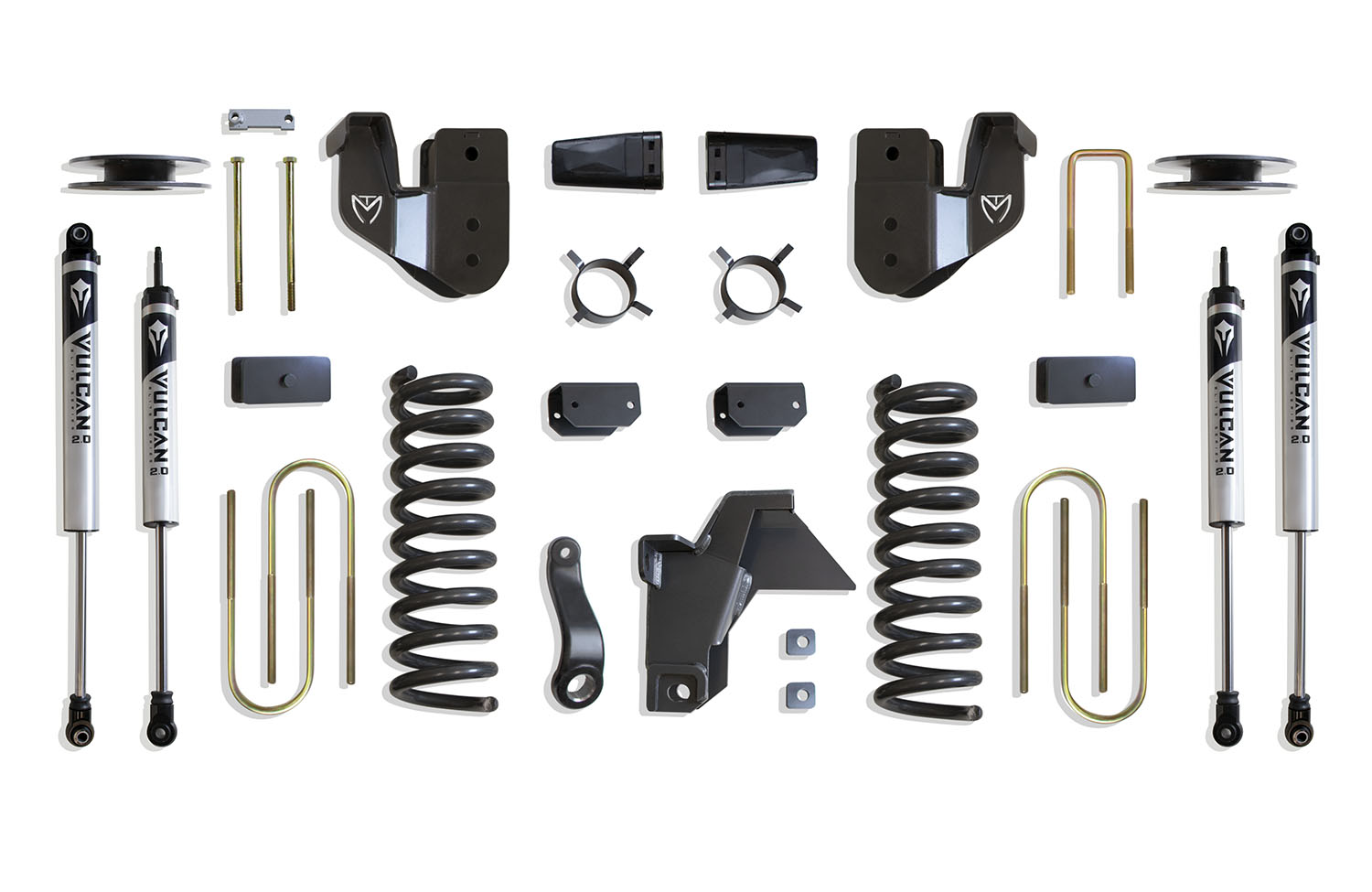 2019-2026 RAM 3500 4WD DIESEL 4" LIFT KIT (VULCAN SHOCKS) (FACTORY REAR AIR RIDE)