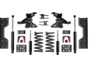 1988-1998 SILVERADO/SIERRA 1500 2WD 4"/6" LOWERING KIT (V6, HD ROTORS)