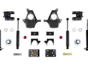 2007-2016 SILVERADO/SIERRA 1500 2WD/4WD 3"/5" - 4"/6" LOWERING KIT (SPINDLES/STRUTS) (CAST STEEL ARMS)