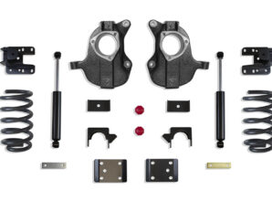2016-2018 SILVERADO/SIERRA 1500 2WD/4WD 3"/5" LOWERING KIT (SPINDLES/COILS) (2DR, STAMPED/ALUM ARMS)