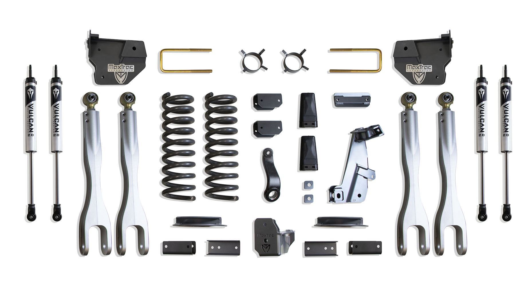 2014-2018 RAM 2500 4WD DIESEL 4" LIFT KIT W/ 4-LINKS (VULCAN SHOCKS) (FACTORY REAR AIR RIDE)
