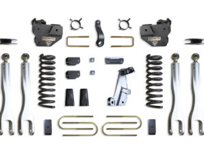 2013-2018 RAM 3500 4WD DIESEL 4" LIFT KIT W/ 4-LINKS (VULCAN RESERVOIR SHOCKS) (FACTORY REAR AIR RIDE)