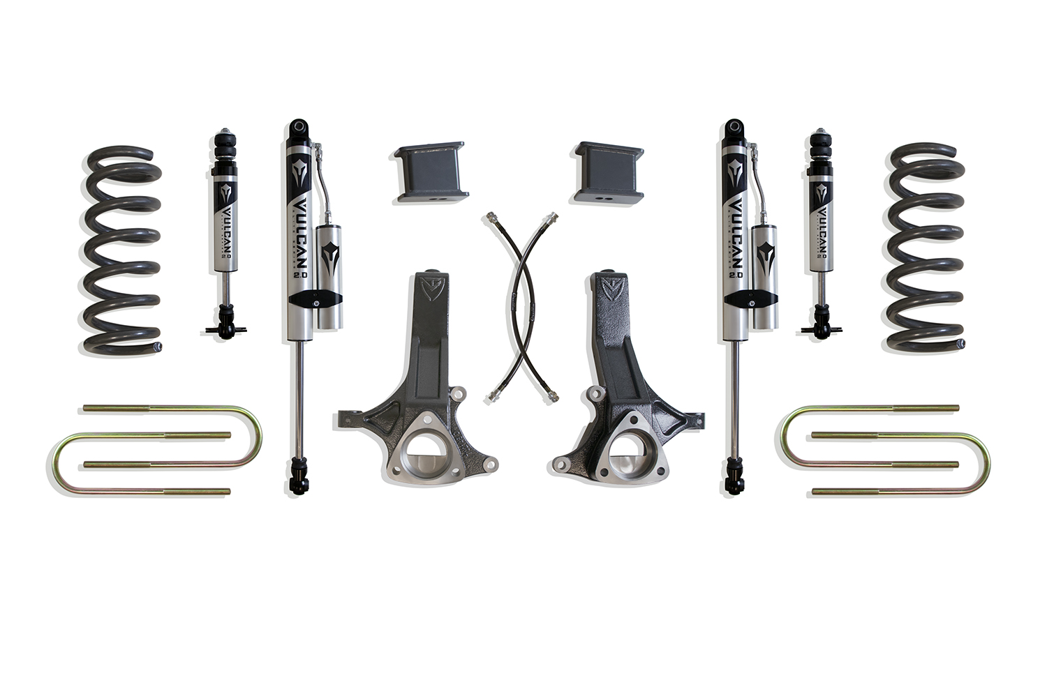 2002-2008 RAM 1500 (5-LUG) 2WD 7" LIFT KIT (VULCAN IFP FRONT/VULCAN RESERVOIR SHOCKS REAR) (5.7L)